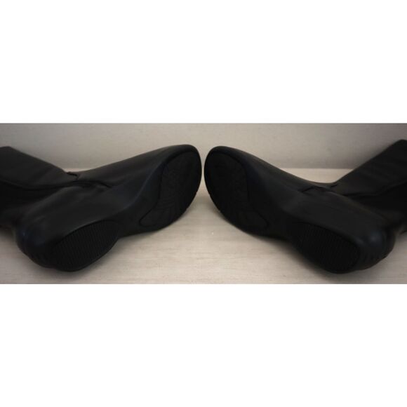 Propet WFX195L Women Sz 7.5X (2E) Black West Knee-High Leather Riding Boots - Picture 4 of 14